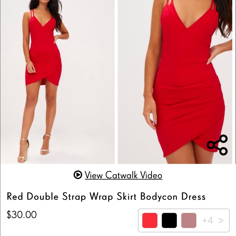 Sexy Red Bodycon Dress